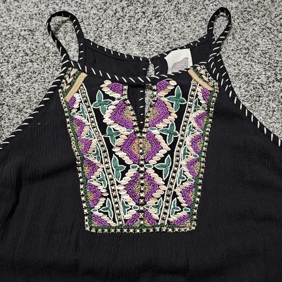 Anthro Jumpsuit with Beaded Embellishments - Picture 6 of 16